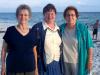 Sis. Ruby Spears, Brenda Blanton, and Ida Bowling on the beach in Panama City, FL.